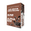 Box of Alpha Sports Nutrition Alpha Bar with chocolate cookie flavor and cookie bits on a white background