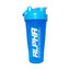 Blue shaker bottle with 'Alpha Sports Nutrition' branding on a white background