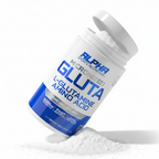 alpha sports nutrition glutamine tilted